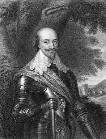 Robert Bertie, 1st Earl of Lindsey, 14th Baron Willoughby de Eresby (1583-1642) on engraving from 1827. English peer, soldier and courtier. Engraved by H.Robinson after a painting by VanDyke and published by J.Tallis & Co, London & New York.のeditorial素材