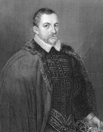 Thomas Bodley (1545-1613) on engraving from 1836. English diplomat and scholar, founder of the Bodleian Library, Oxford. Engraved by H.T.Ryall and published by J. & F. Tallis, London & New York.のeditorial素材