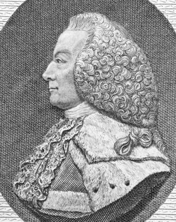 William Murray, 1st Earl of Mansfield (1705-1793) on engraving from the 1800s. British barrister, politician and judge noted for his reform of English law.のeditorial素材