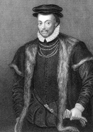 Edward North, 1st Baron North (1496-1564) on engraving from 1838. English peer, politician and successful lawyer. Engraved by P.Lightfoot and published by J.Tallis & Co.のeditorial素材