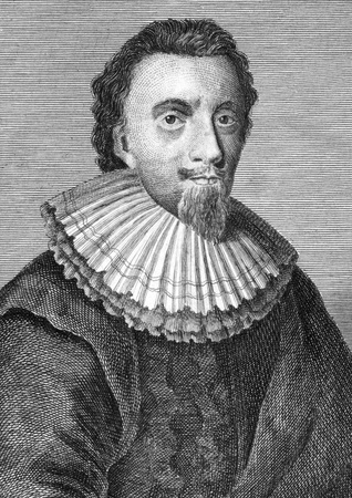 George Calvert, 1st Baron Baltimore, 8th Proprietary Governor of Newfoundland (1579-1632) on engraving from 1784. English politician and coloniser. Engraved for Walpoole's new complete British traveller.のeditorial素材