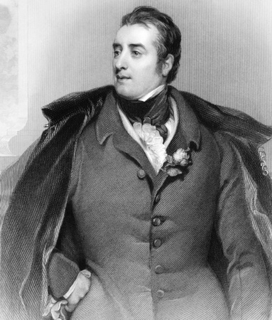 George William Finch-Hatton, 10th Earl of Winchilsea, 5th Earl of Nottingham (1791-1858) on engraving from 1839. Politician. Engraved by H.Robinson after a painting by Phillips.のeditorial素材