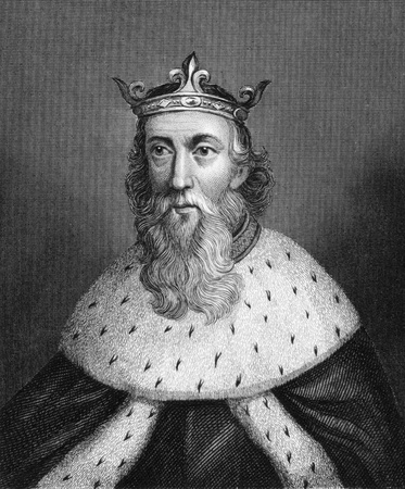 Henry I of England (1068-1135) on engraving from 1830. King of England during 1106-1135. Published in London by Thomas Kelly.のeditorial素材