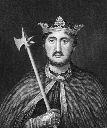 Richard I of England (1157-1199) on engraving from 1830. King of England during 1189-1199. Published in London by Thomas Kelly.のeditorial素材