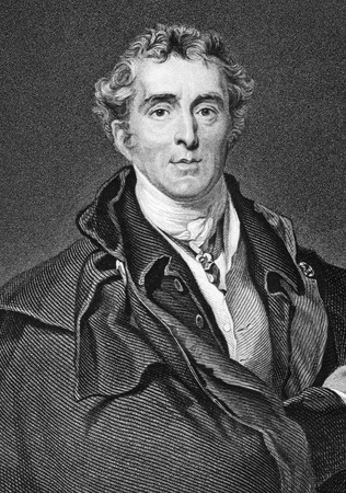 Arthur Wellesley, 1st Duke of Wellington (1769-1852) on engraving from 1800s. Soldier and statesman, one of the leading military and political figures of the 19th century. Engraved by H.Robinson after a painting by T.Lawrence .のeditorial素材