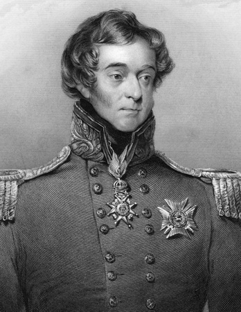 General Sir Frederick William Trench (1777-1859) on engraving from 1800s. British soldier and Tory politician. Engraved by H.Robinson after a painting by Robson and published by G.Virtue.のeditorial素材