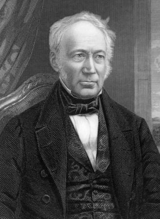Andrew Ure  (1778-1857) on engraving from 1800s. Scottish doctor, scholar and chemist. Engraved by C.Cook after a picture by W.H.Diamond and published by W.Mackenzie.のeditorial素材