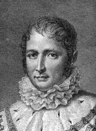 Joseph Napoleon Bonaparte (1768-1844) on engraving from 1800s. Elder brother of Napoleon I of France, who made him King of Naples and Sicily (1806-1808) and later King of Spain and the Indies as Joseph I of Spain (1808-1813).のeditorial素材