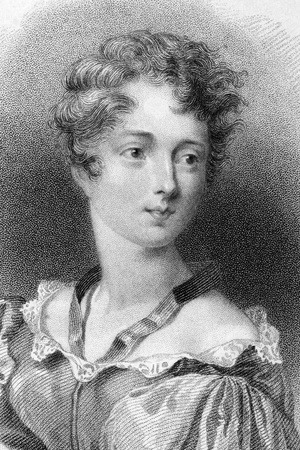 Lady Caroline Lamb (1785-1828) on engraving from 1833. British aristocrat and novelist, best known for her affair with Lord Byron in 1812. Engraved by W.Finden and published by J.Murray.のeditorial素材