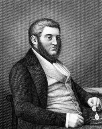 Georg von Vincke (1811-1875) on engraving from 1859.  Prussian politician, officer, landowner and...