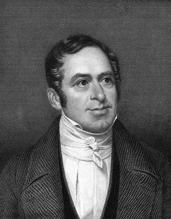 Johann Lukas Schonlein (1793-1864) on engraving from 1859.  German naturalist, and professor of medicine. Engraved by N.Afinger and published in Meyers Konversations-Lexikon, Germany,1859.のeditorial素材