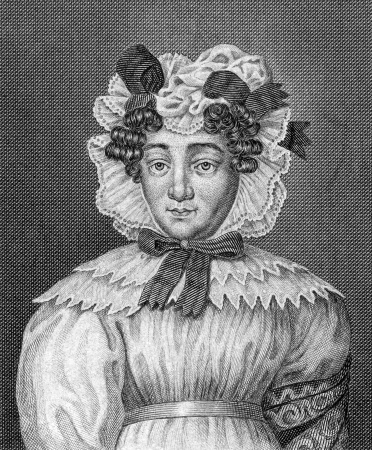 Karoline Pichler (1769-1843) on engraving from 1859.  Austrian novelist. Engraved by unknown artist and published in Meyers Konversations-Lexikon, Germany,1859.
のeditorial素材