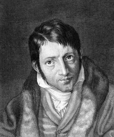 Ludwig Borne (1786-1837) on engraving from 1859. German political writer and satirist. Engraved by C.Barth and published in Meyers Konversations-Lexikon, Germany,1859.のeditorial素材