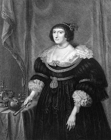 Elizabeth Stuart, Queen of Bohemia (1596-1662) on engraving from 1831. Electress Palatine and briefly Queen of Bohemia. Engraved by H.T.Ryall and published in ''Portraits of Illustrious Personages of Great Britain'',UK,1831.のeditorial素材