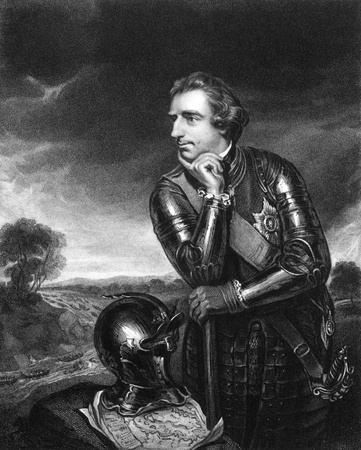 Jeffery Amherst, 1st Baron Amherst (1717-1797) on engraving from 1834. Served as an officer in the British Army. Engraved by H.T.Ryall and published in ''Portraits of Illustrious Personages of Great Britain'',UK,1834.のeditorial素材