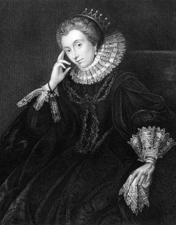 Lucy Russell, Countess of Bedford (1580-1627) on engraving from 1831. Major aristocratic patron of the arts and literature. Engraved by H.T.Ryall and published in ''Portraits of Illustrious Personages of Great Britain'',UK,1831.のeditorial素材