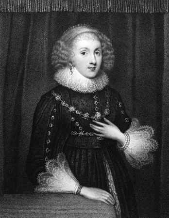Mary Sidney (1561-1621) on engraving from 1830. English writer. Engraved by W.T.Fry and published in ''Portraits of Illustrious Personages of Great Britain'',UK,1830.のeditorial素材
