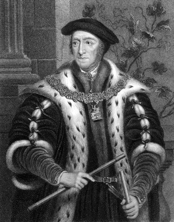 Thomas Howard, 3rd Duke of Norfolk (1781-1859) on engraving from 1830.  Tudor politician. Engraved by E.Scriven and published in ''Portraits of Illustrious Personages of Great Britain'',UK,1830.のeditorial素材