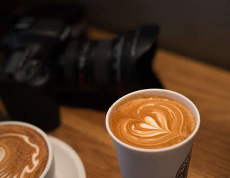 Coffee,Latte art,Espresso base.の写真素材