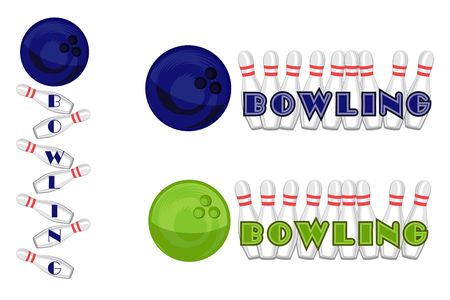 Bowling, vectorのイラスト素材