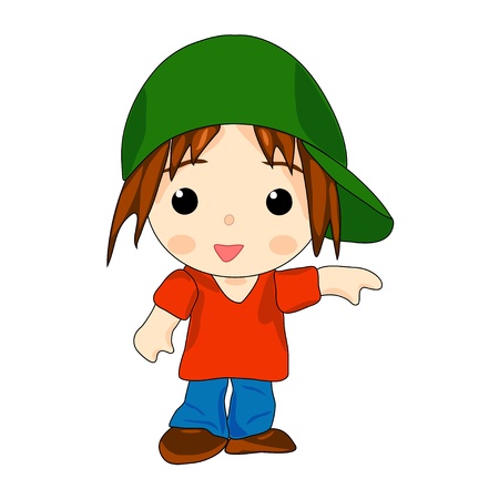 Hip Hop School Boyのイラスト素材