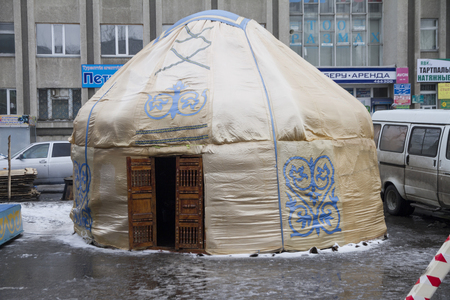 Kazakhstan,Petropavlovsk - MARCH 21, 2014: Muslim new year celebrationのeditorial素材