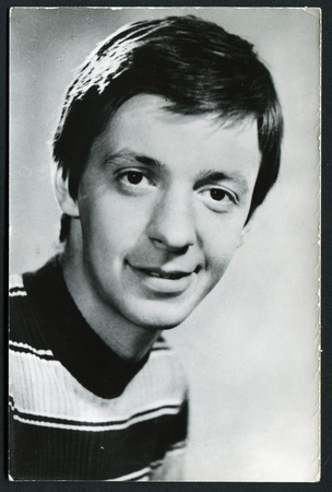 USSR - CIRCA 1960s: studio portrait of man, USSR, 1960s