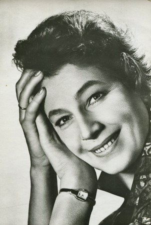 USSR - CIRCA 1960s: studio Portrait of a beautiful woman, circa 1960sのeditorial素材