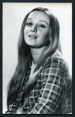 USSR - CIRCA 1960s: studio Portrait of a beautiful yung woman, circa 1960sのeditorial素材