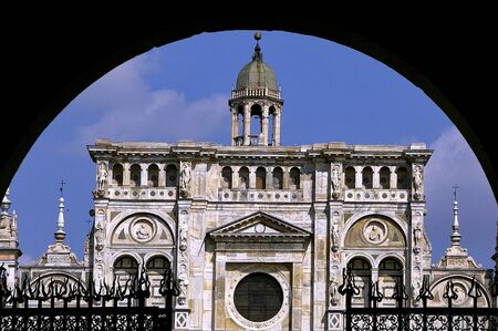 a nice view of a church in italyの写真素材