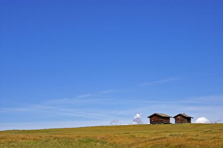 a nice view of two housesの写真素材