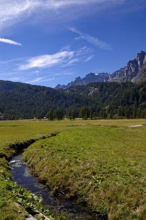 a nice view of italian alpsの写真素材