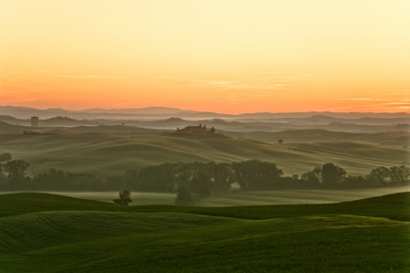 a nice view of tuscany landscapeの写真素材