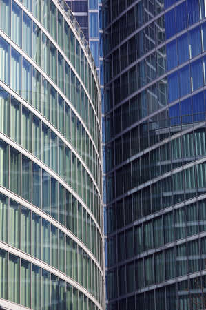 modern architecture of a skyscraper in Milan,Italyの写真素材