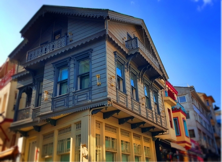 An example of historic Istanbul home. Architecture and structure of the effective date evler.ortakÃ£Â¶y-Istanbulのeditorial素材
