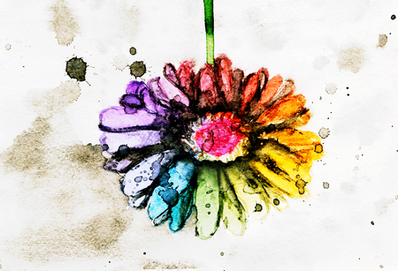 Bright flowerの写真素材