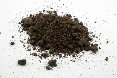 Vitamin Fertilizer (Humus). Shooting on white backgroundの写真素材