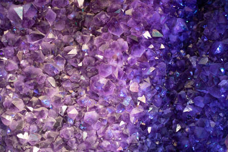 The amethyst crystal was withdrawn in the store. Large crystals.の写真素材