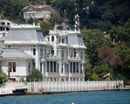 Istanbul, Turkey - August-23, 2019: View of Consulate of Egypt in Bebek area of Istanbul by the Bosphorus.のeditorial素材