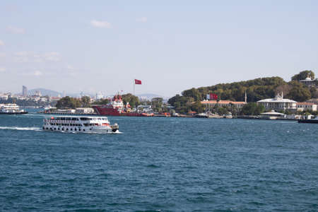 Istanbul, Turkey - September-11..2019: The historical topkapi palace on the cape coast and the peninsula.のeditorial素材