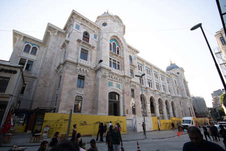ISTANBUL, TURKEY - September-11.2019: Istanbul large post office was taken from the left. The...