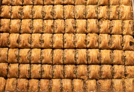 Turkish local sweets. Turkey is produced in Gaziantep.の写真素材