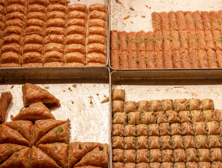 Turkish local sweets. Turkey is produced in Gaziantep.の写真素材