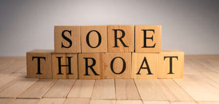 The word sore throat was created from wooden cubes. Health and life