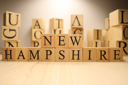 Welcome to New Hampshire Signの写真素材