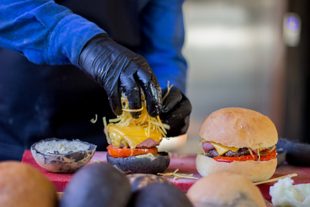 Chef prepared delicious foodsの写真素材