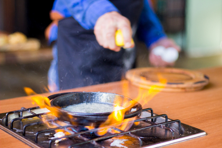 Chef prepared delicious foodsの写真素材