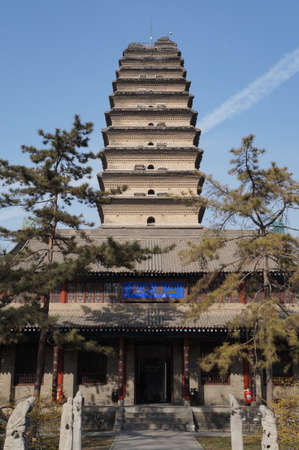 Xi  an pagodas and temples in Chinaのeditorial素材