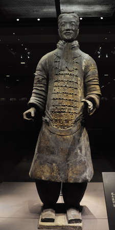 The Terra-cotta Warriors and Horses sculptureのeditorial素材