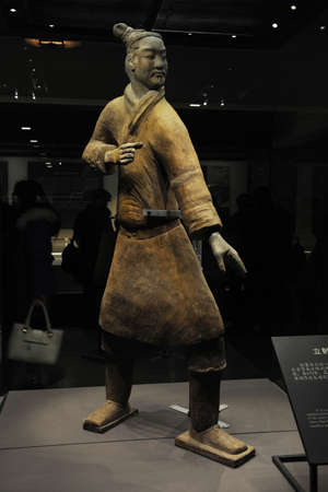 The Terra-cotta Warriors and Horses sculptureのeditorial素材